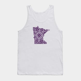 Violet Minnesota State Gift Mandala Yoga MN Art Tank Top